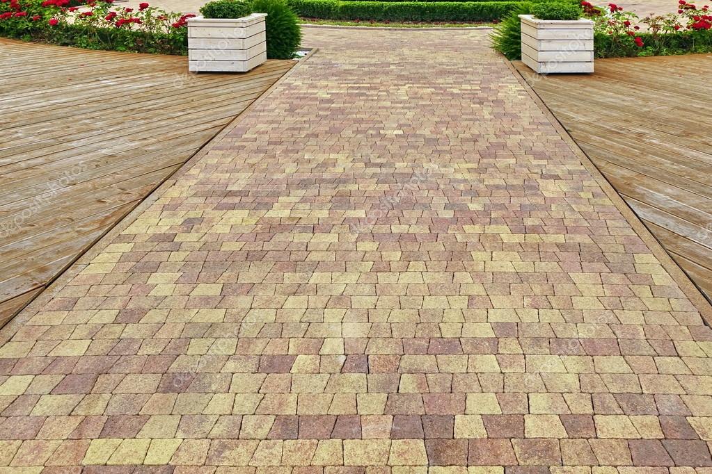 Μοντέρνα διακοσμητικά κήπο τοπίου με Pa ψηφιδωτά πλακάκια Colofulr