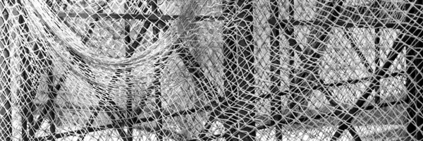 Fish Net Vintage Hintergrund Fischernetz Abstrakte Textur Mit Knotenmuster Old — Stockfoto