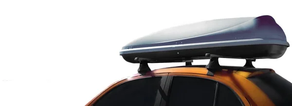 Мінікард Або Компактний Автомобіль Коробкою Багажника Ізольовані Білому Тлі Міні — стокове фото
