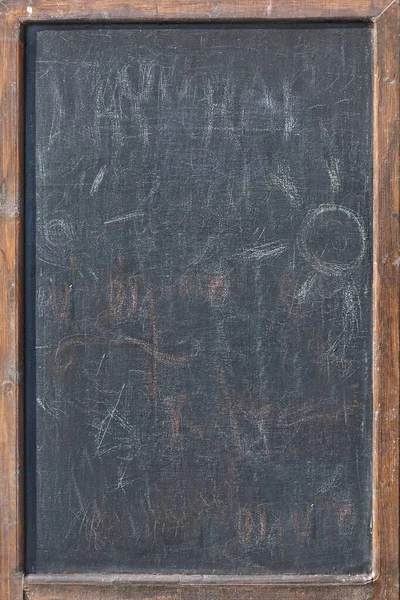Leere Old Shabby Chalkboard Oder Blackboard Isolated Background Texture Blank — Stockfoto