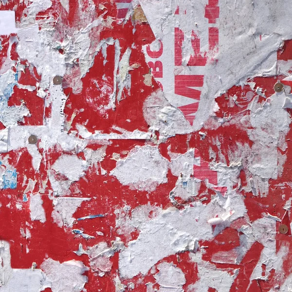 Grunge Frame Achtergrond Met Oude Gescheurde Posters Stadsmuur Graffiti Textuur — Stockfoto