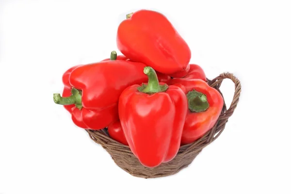 Paprika i korgen — Stockfoto