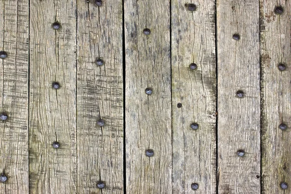 Old wooden planks with nails — Stock Photo, Image