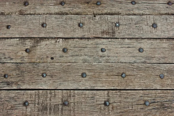 Viejas tablas de madera con clavos —  Fotos de Stock