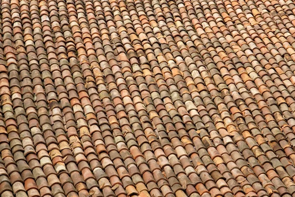 Old Tile Roof Close-up — Stock Photo, Image