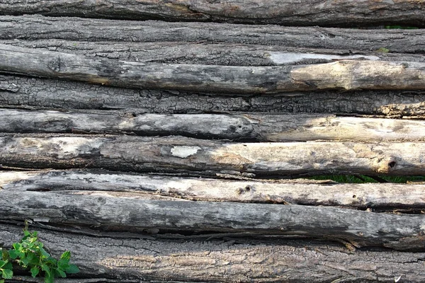 Oude verweerde houten hek — Stockfoto