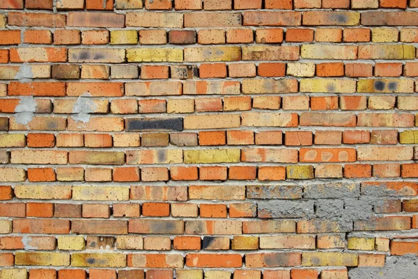 Mur de briques vintage rouge — Photo