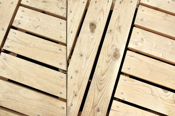 木製ヘリンボーン パターン パネル詳細 — ストック写真