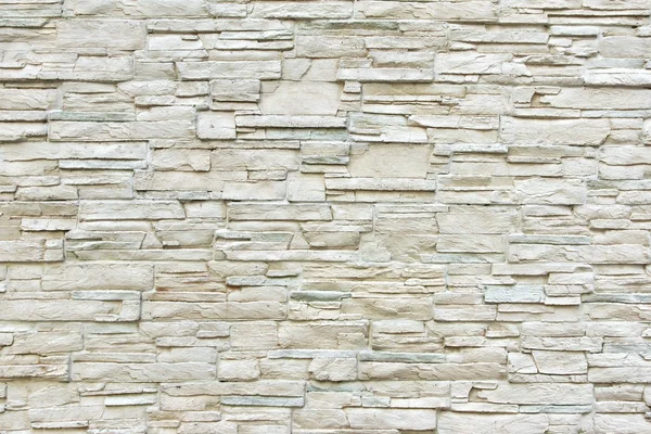 Bílý umělý kamenná zeď — Stock fotografie