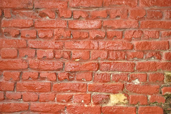 Muro di mattoni vintage rosso — Foto Stock