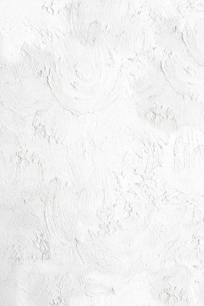 White Plastered Wall with Brush Strokes Abstract Pattern — Stock Photo, Image