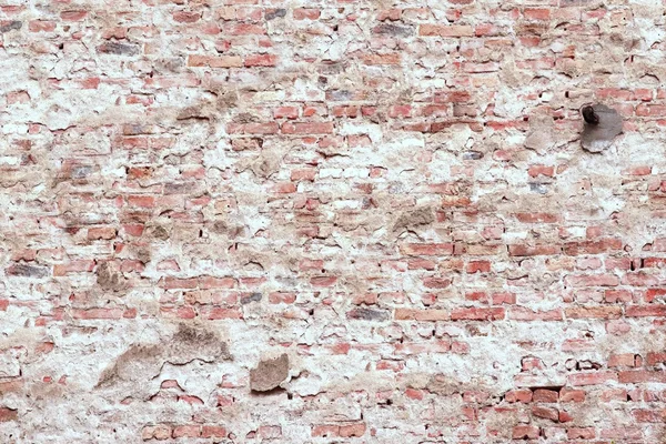 Pared de ladrillo rojo y blanco de hormigón duro —  Fotos de Stock