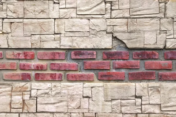 Moderne Steinmauer wie antik — Stockfoto