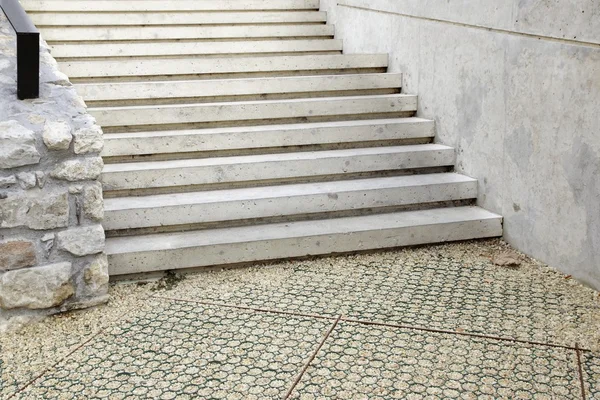 Old Stone White Staircase — Stock Photo, Image