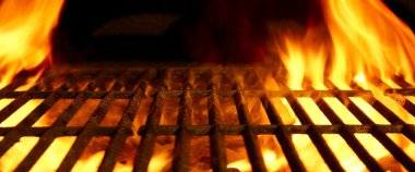 BBQ or Barbecue or Barbeque or Bar-B-Q Charcoal Fire Grill clipart