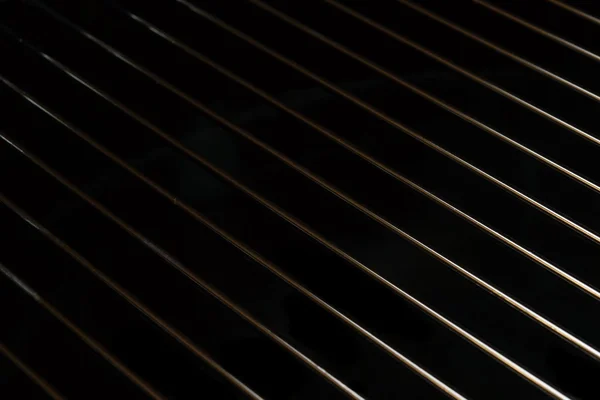 Crome Stainless Steel Iron Grill Черно-белый фон — стоковое фото