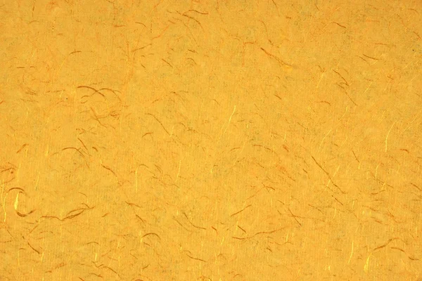 Yellow Orange Gold Amber Citrine Color Mulberry Handmade Paper B — Stock Photo, Image