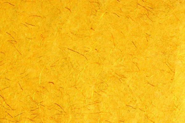 Yellow Orange Gold Amber Citrine Color Mulberry Handmade Paper B — Stock Photo, Image