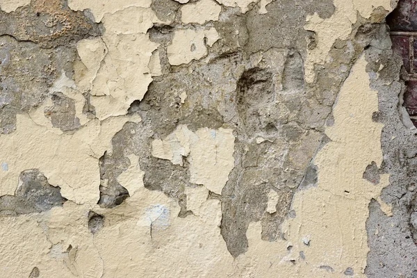 Gebarsten betonnen wand Detail achtergrond — Stockfoto