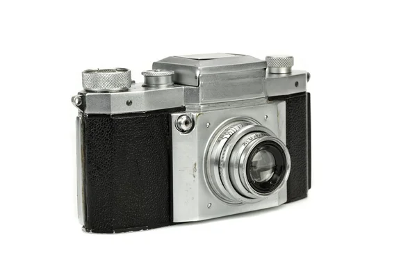 Close-up van Retro Film fotocamera geïsoleerd — Stockfoto