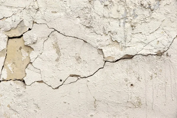 Gebarsten betonnen wand Detail achtergrond — Stockfoto