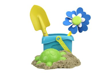 Kinetic Sand With Child Toys For Indoor Children Creativity Game clipart