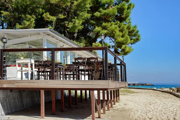 Seafood Restaurant On The Sea Beach — Stock Photo, Image