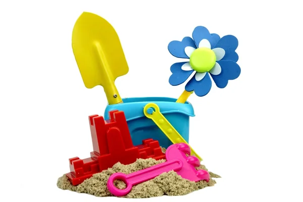 Kinetic Sand With Child Toys for Indoor Children Creativity Game — стоковое фото