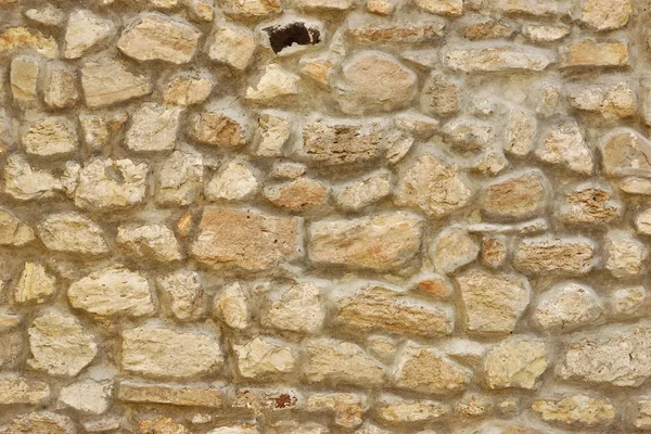 タイル張りの石畳、石灰岩の岩から石垣、T を背景 — ストック写真