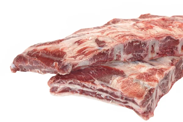 牛の肉。生黒アンガス霜降りカルビの分離 — ストック写真
