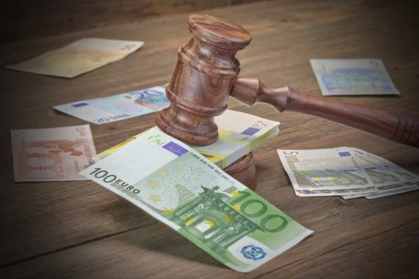 Concept For Law, Corruption, Bankruptcy, Bail, Crime, Fraud, Auc — Stock Photo, Image