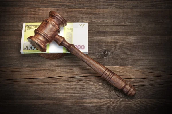 Concept For Law, Corruption, Bankruptcy, Bail, Crime, Fraud, Auction — Stock Photo, Image