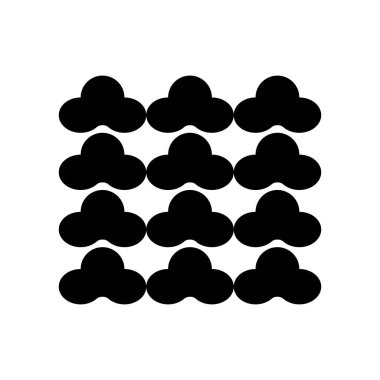 Kara arkaplan simgesini bulutlandırır. Duvar Kağıdı