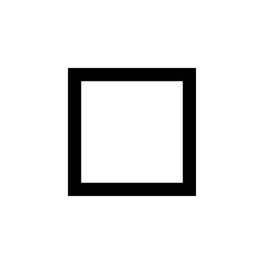 Kalın duvarlı kare simgesi