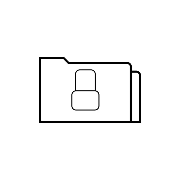 文件夹和闭锁标志 最高机密标志 — 图库矢量图片