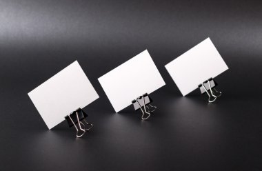 Kartvizit siyah izole