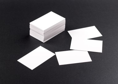 Kartvizit siyah izole