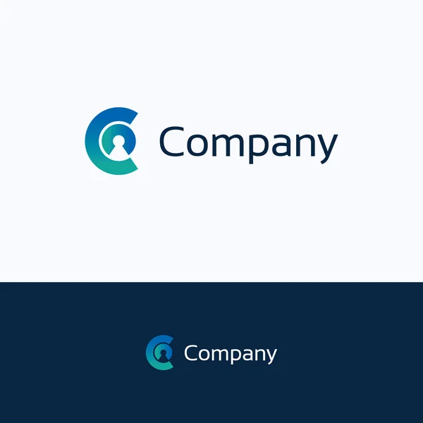 Logotipo da empresa C — Vetor de Stock