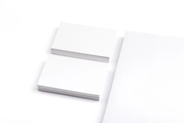 Tarjetas aisladas en blanco — Foto de Stock