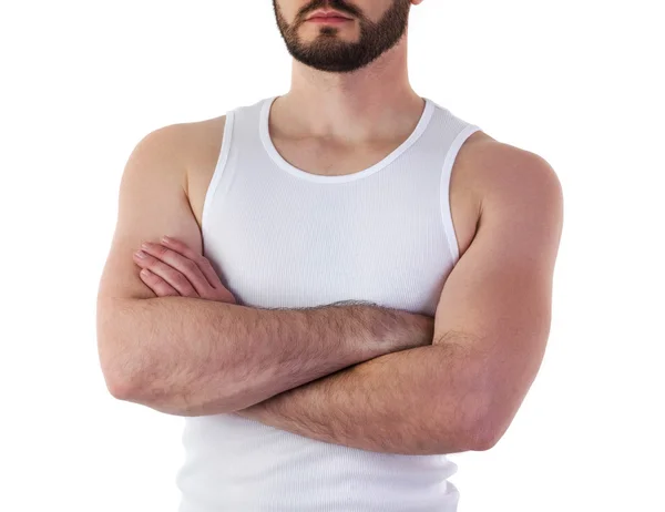 Man in t-shirt mock-up — Stock Photo, Image