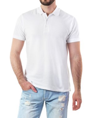 Polo mock-up erkekte