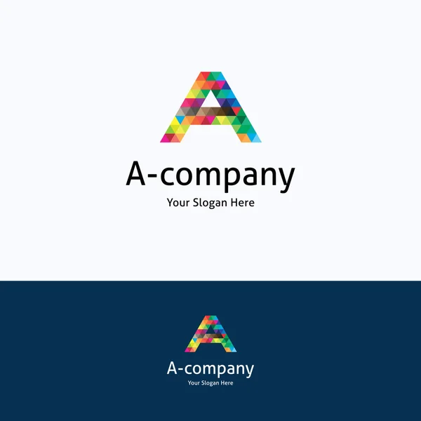 A-company logo — Stock Vector