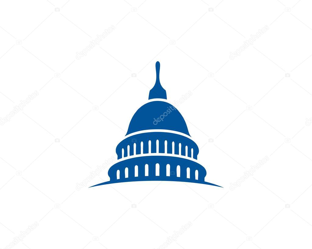 Capital government building logo