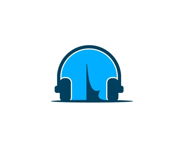 Music Camp Simple Logo — Stock Vector