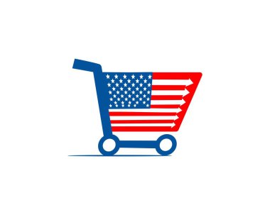 Amerikan arabası soyut logosu