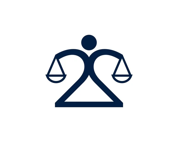 Abogados Logo Icon — Vector de stock