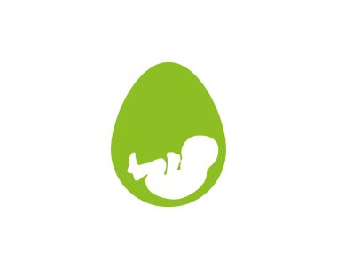 Bebek döllenme yumurta logosu