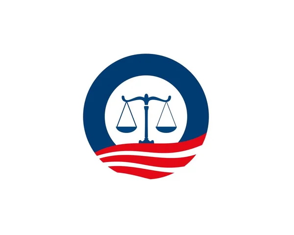 American Lawyer Logo Vector — Vector de stock