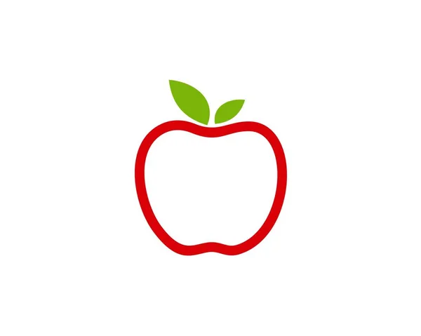 Wektor Czerwonego Jabłka — Wektor stockowy