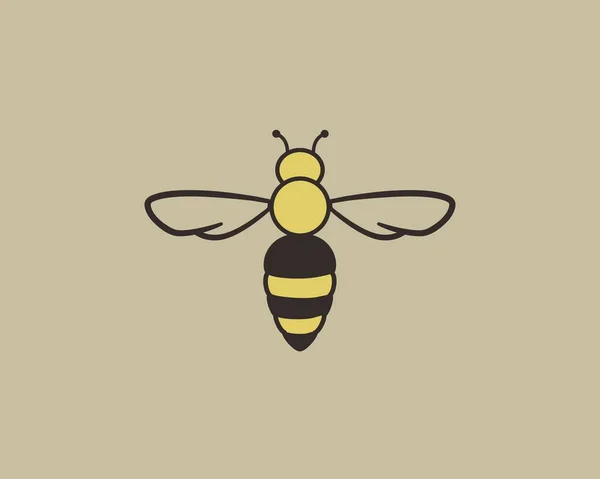 Bumble Bee Cute Logo — Stock Vector